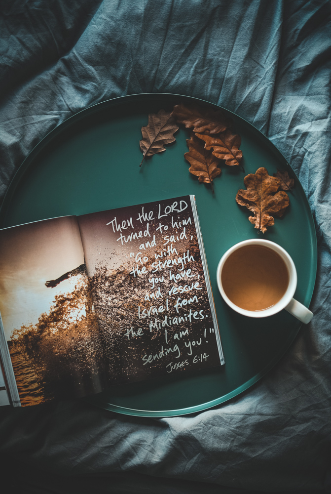 book with bible verse next to coffee cup-dealing with toxic people