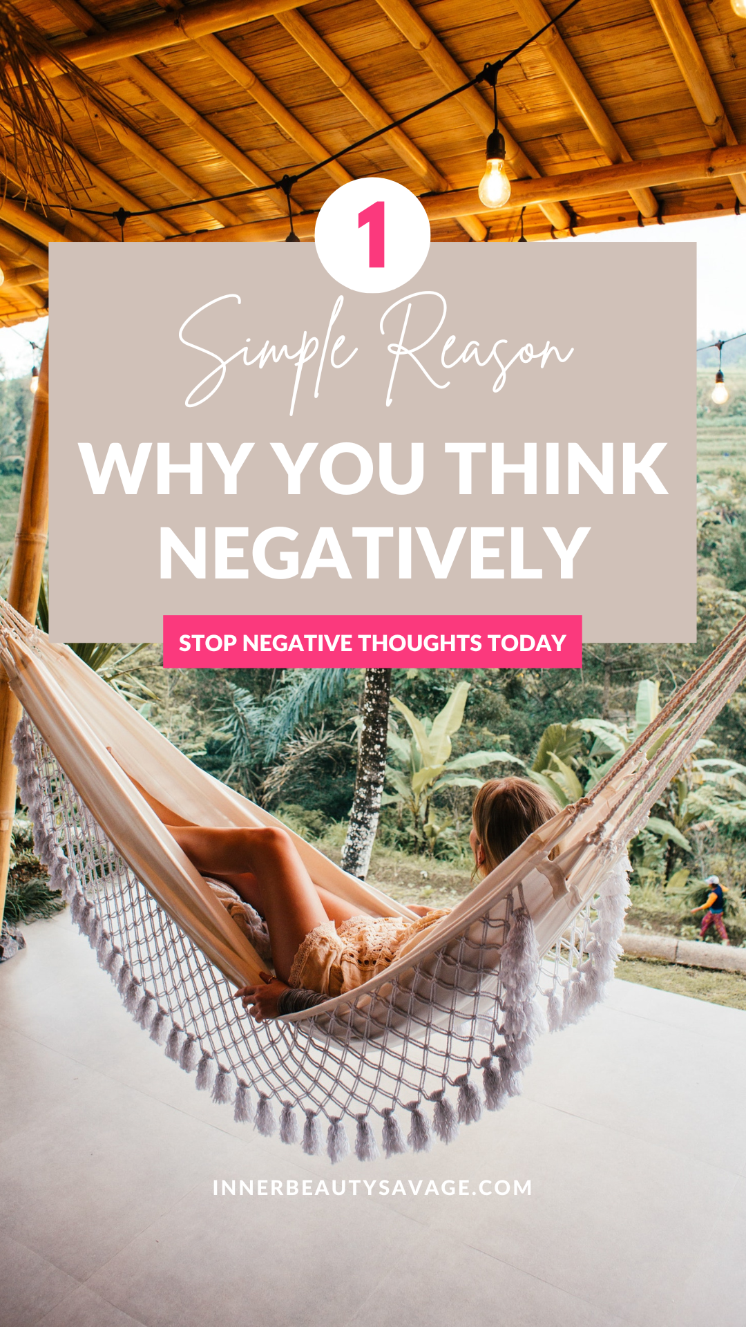 why you think negatively pin