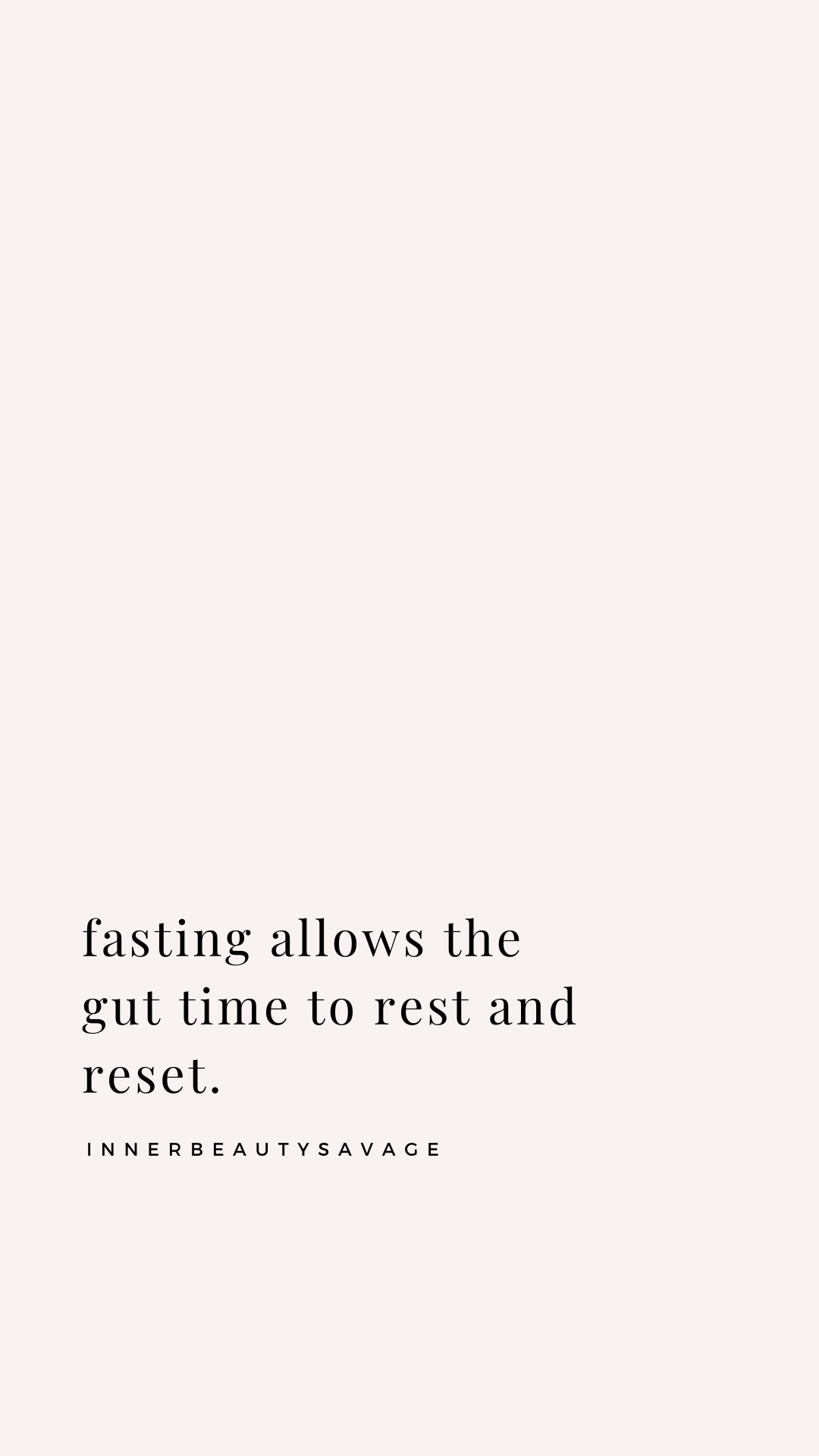 quote on fasting for gut health