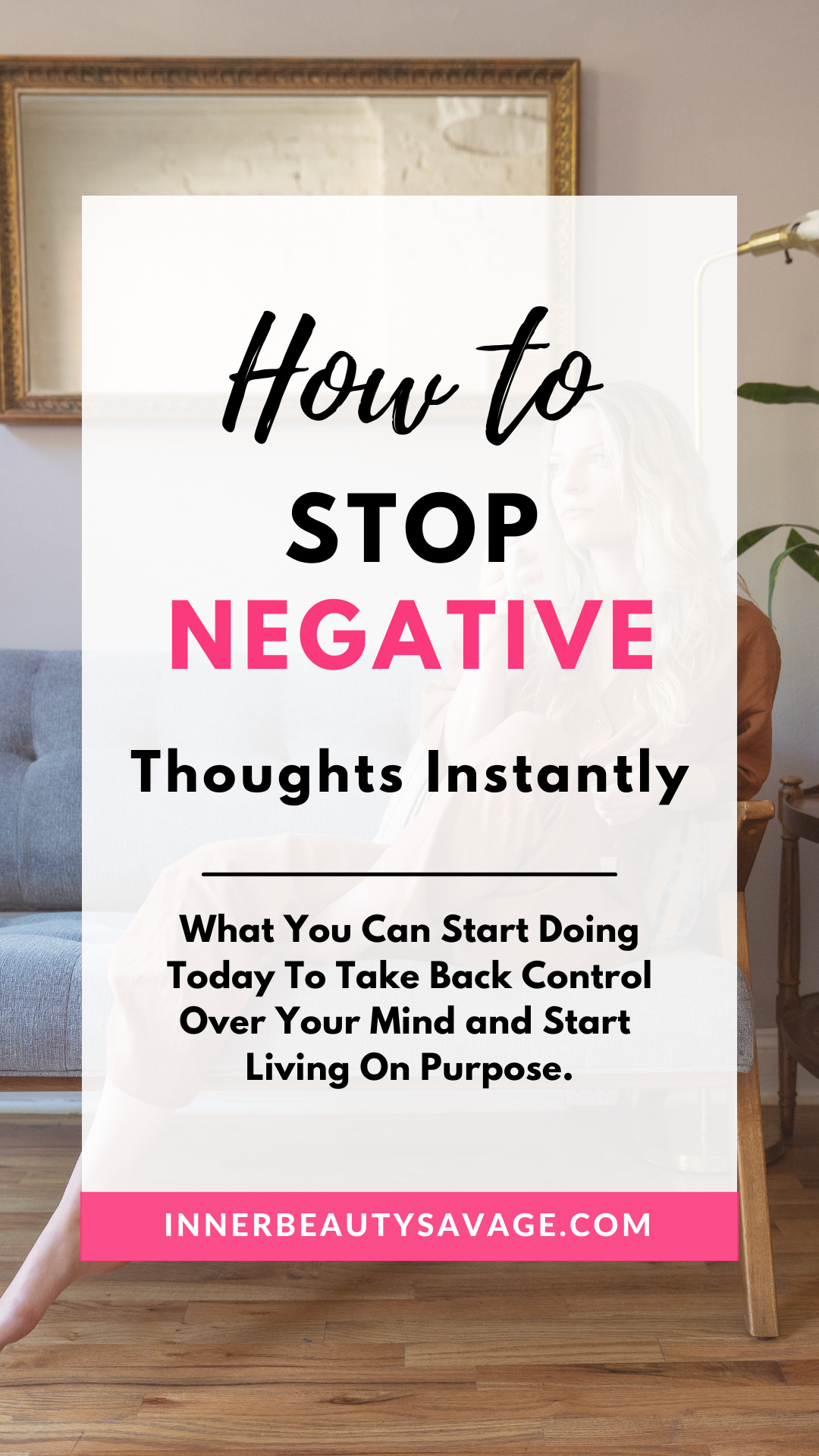 how to stop negative thoughts pin