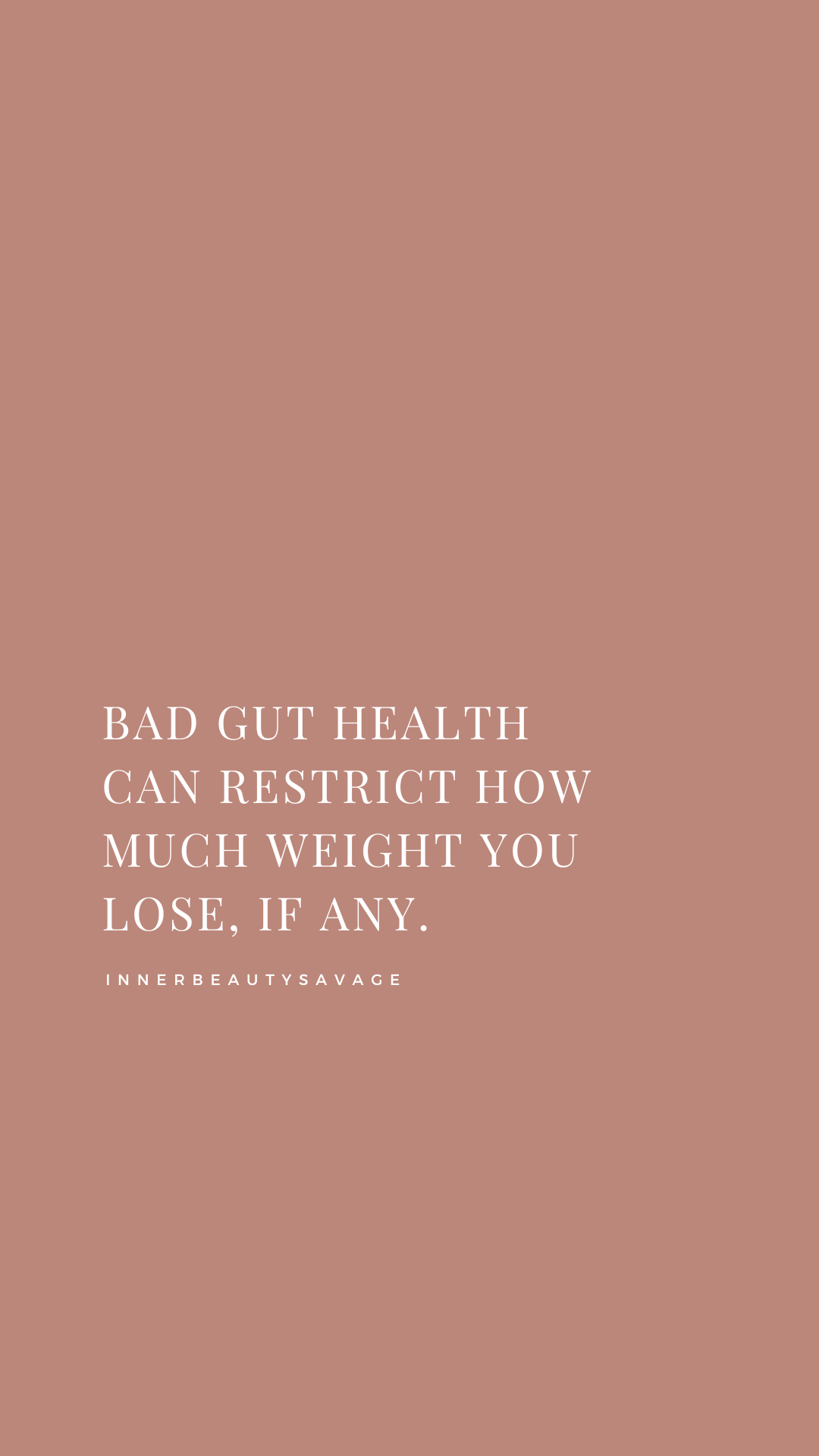 quote on bad gut health and how to improve your gut health